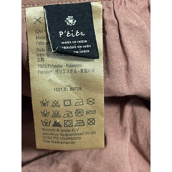 Maison Scotch Mini Skirt Small Pink Ruffled Romantic Swiftie Fairy Boho - Picture 6 of 7